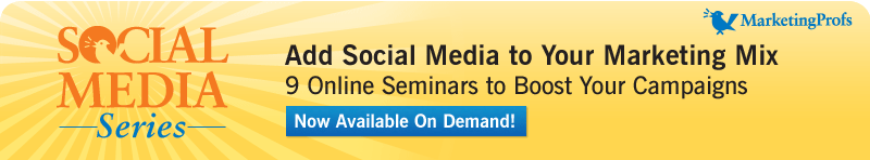 营销教授社交媒体研讨会系列:将社交媒体添加到您的营销组合:9个在线研讨会使其发生